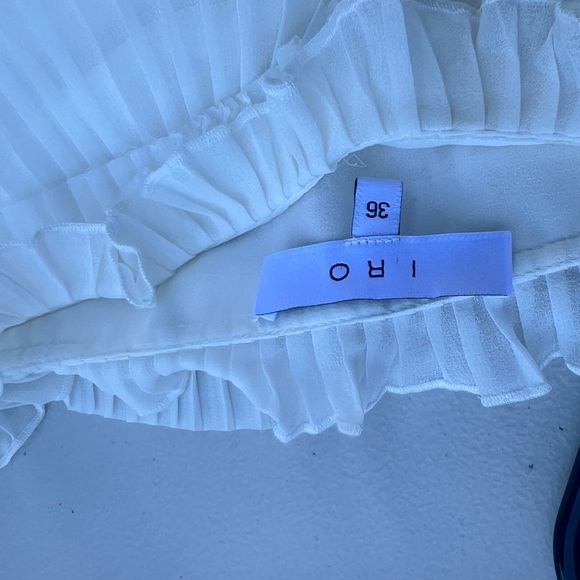 ORI White Pleated Skirt Size 36 - Picture 6 of 8